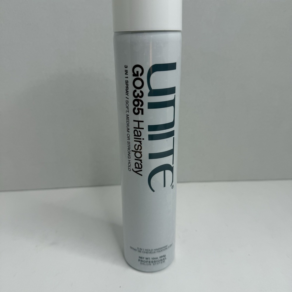 Unite GO365 Hairspray 3-in-1 Spray Soft Medium Strong Hold 10oz New